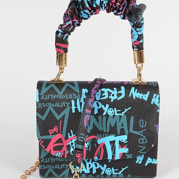 Graffiti Clutch crossbody purse - Picture 1 of 5
